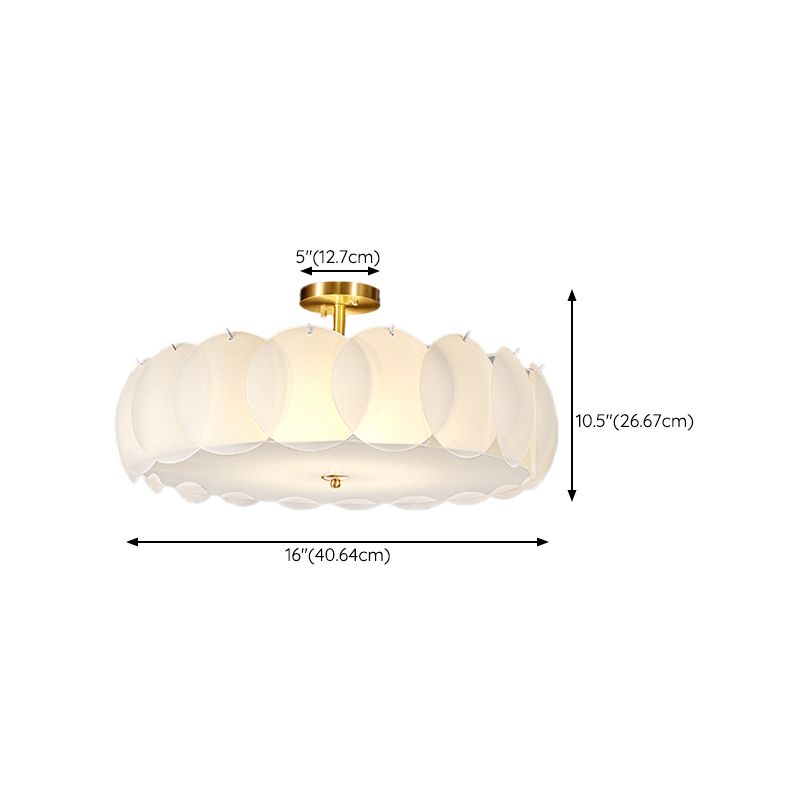 Modern Ceiling Light Creative Flush Mount Ceiling Light Fixture with Glass Shade