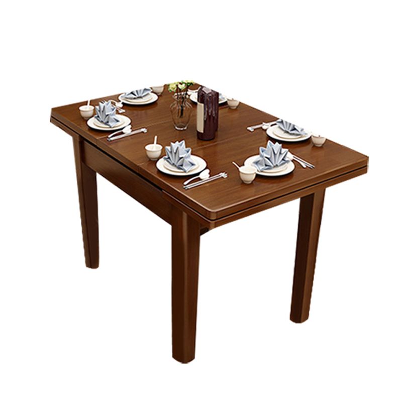 Modern Style Solid Wood Furniture 5/7 Pcs Rectangle Dinette Table with Armless Chair