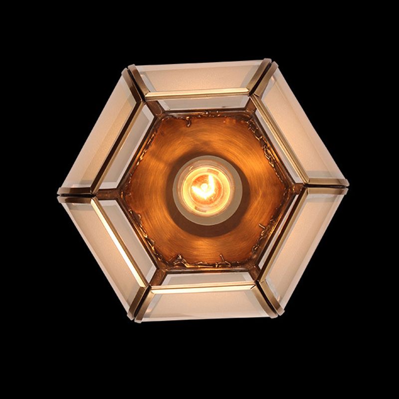 White Glass Lantern Hanging Lighting Traditional 1 Head Restaurant Suspension Pendant Lamp