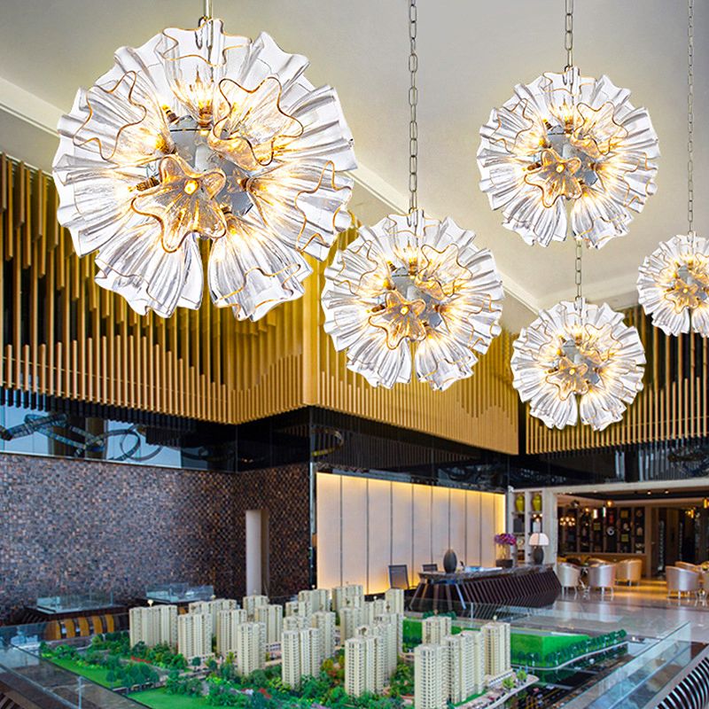 Lampada del lampadario Sputnik Modern Glass LED LED LED LIGHT APPLICO LIGUE IN SIGILTÀ, larghe 16 "/23,5"