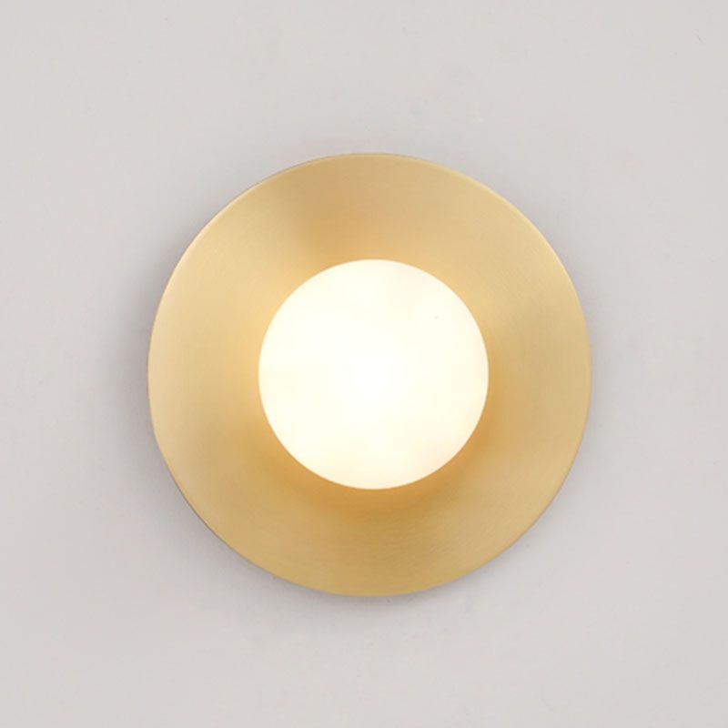 Modern Style House usada luces creativas de luz de pared con sombra de vidrio para dormitorio del hotel