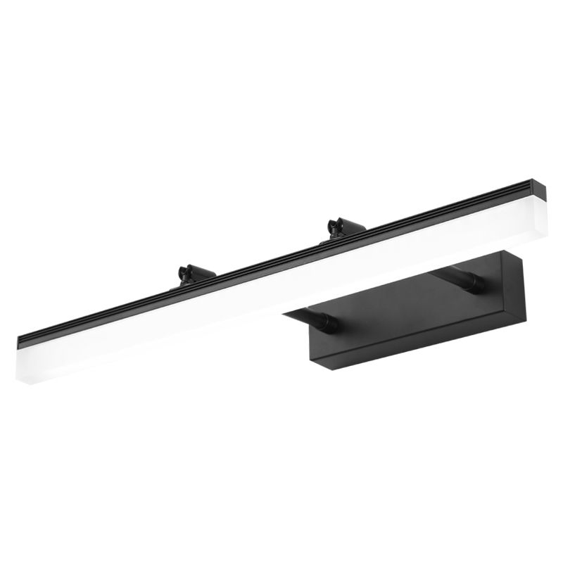 Metal Swing Arm Shape Wall Light Modern Style 1 Light Mirror Wall Mount Light