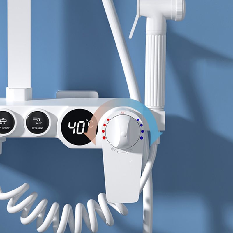 Modern Shower System Wall Mounted Rectangle Shower System with Hand Shower