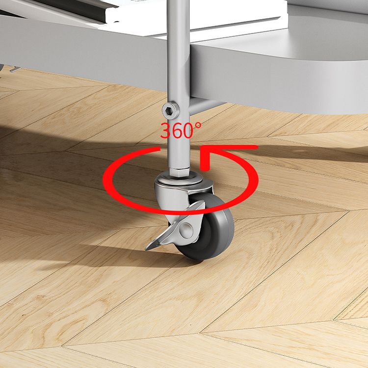 25.2"H Industrial Bookshelf Metal Shelf Bookcase for Home Office