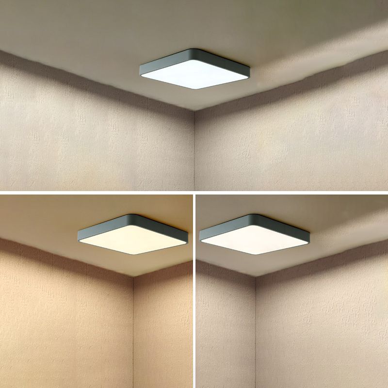 Flush moderne Mont Ceiling Fixture Éclairage Acrylique Montage