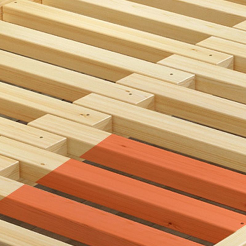 Removable Cushions Scandinavian Solid Wood Futon Sleeper Sofa Bed