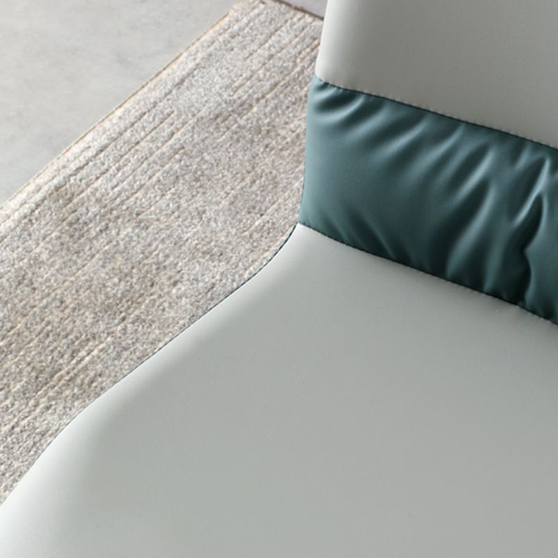 Nordic Armrest Backrest Cushion Chair with Metal Legs for Dining Room