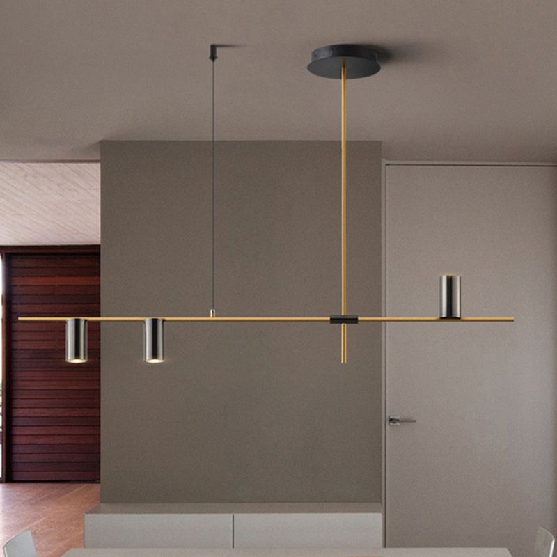 Modern Geometric Island Pendant Lights Metal Multiple-Light Island Pendant Lighting