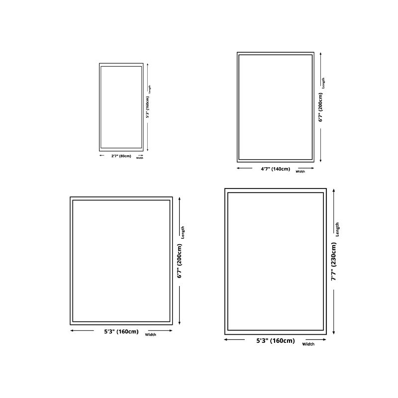 Gray Modern Rug Polyester Abstract Striped Rug Stain Resistant Rug for Home Decor