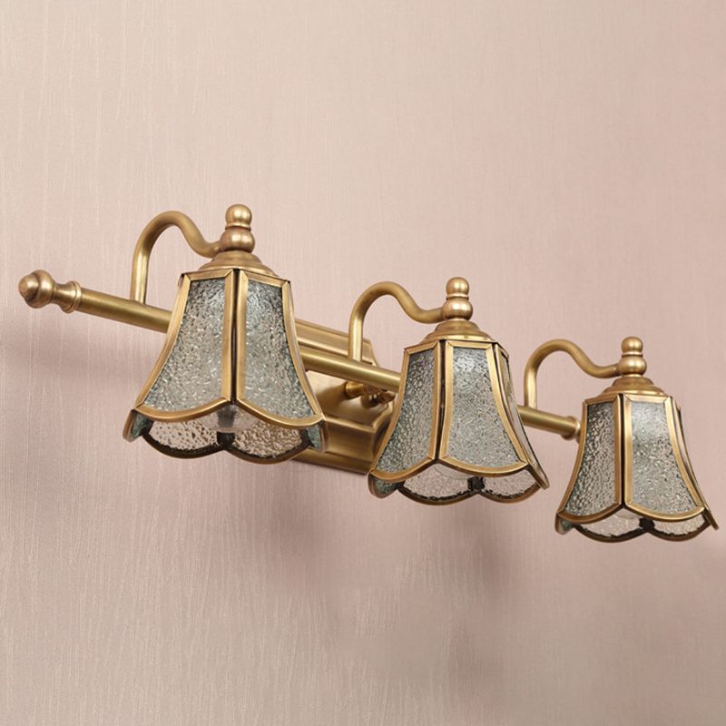 Postmodern Simplicity Bell Vanity Sconce Lights Water Glass Wall Mount Light Fixture for Bathroom