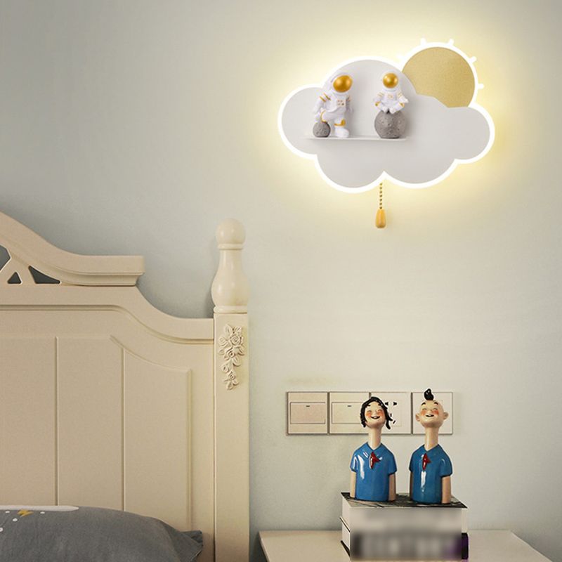 Iluminación de apliques de pared Luz de metal LED moderna para niños para niños dormitorio