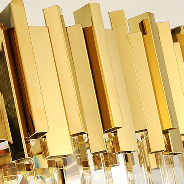 Éclairage géométrique contemporain Crystal Multi Lights Lighting Chandelier Lighting