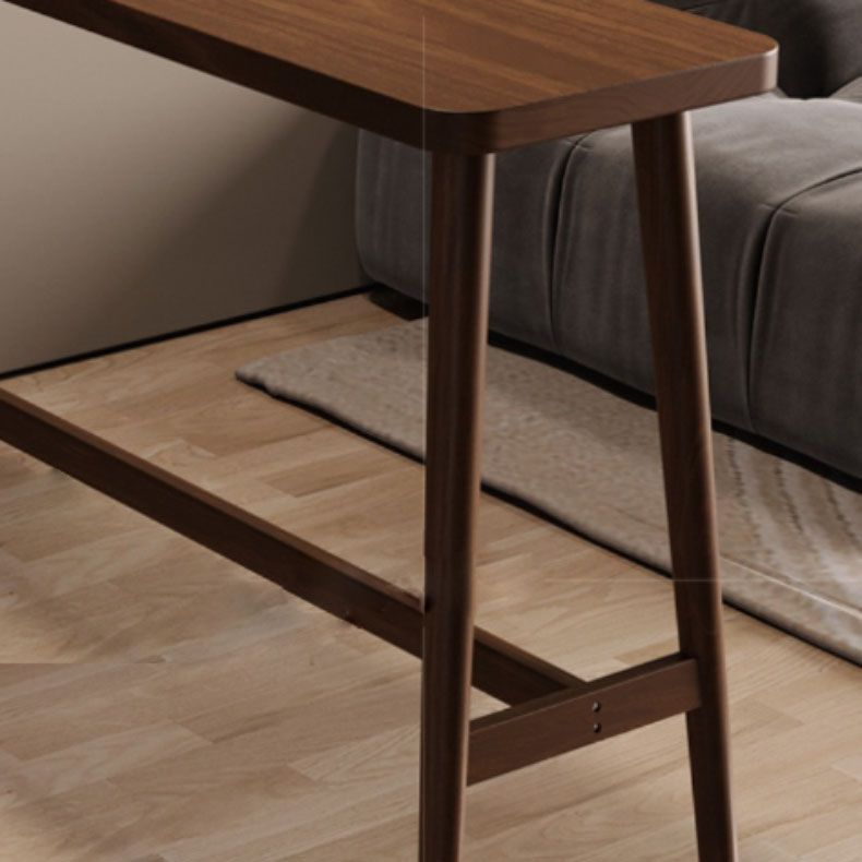 Rectangle Indoor Bar Dining Table Solid Wood Bar Stool Table