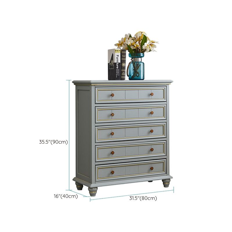 15.6-inch W Traditional Dresser Solid Wood Storage Chest with 3/4/5 Drawers