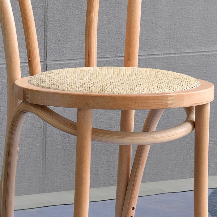 Industrial Kitchen Dining Chairs Solid Wood Windsor Back Side Chair