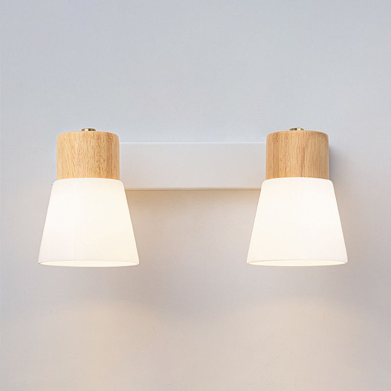 Tapered Wall Mount Light Fixture Modern Sconce Lamp for Washroom