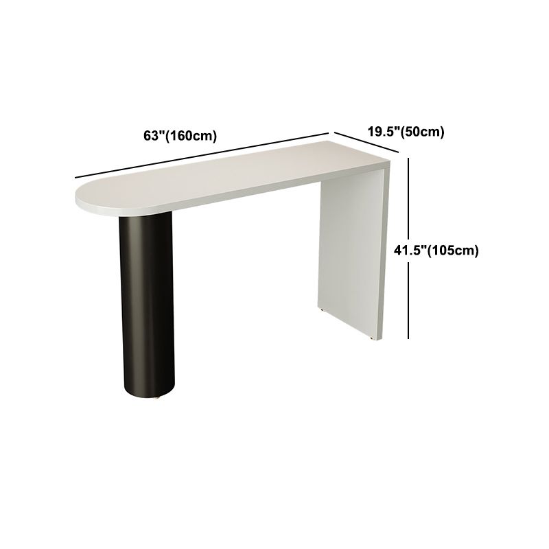 Modern Solid Wood Pub Table Set 1/3/4 Pieces Bar Table with Metal Stools