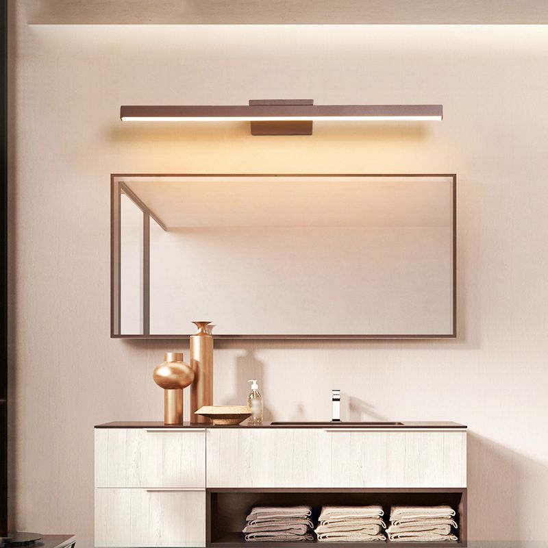 Luce da parete a forma lineare in stile moderno in metallo 1 luci lampada con doccia per doccia