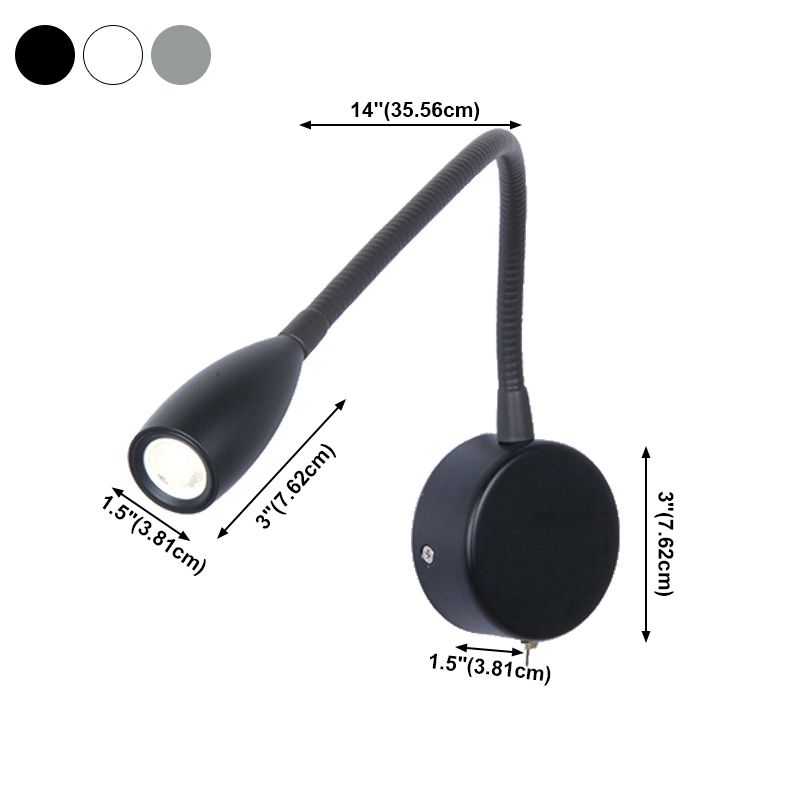 Nordische moderne Wandhalterung helles Schlafzimmer Einfache flexible LED -Wandlampenlampenvorrichtung