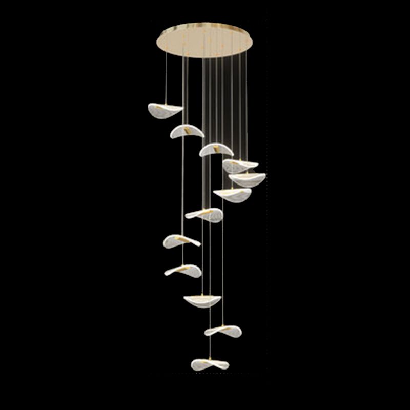 Stairs Pendant Light Fixture Acrylic Nordic Style Multiple Hanging Light