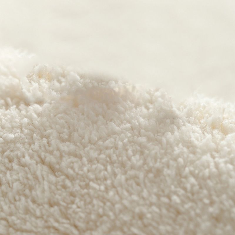 Beige Irregular Line Rug Polyester Simple Rug Washable Rug for Living Room