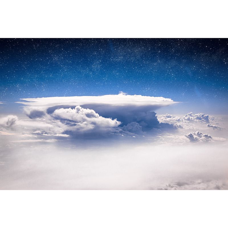 Modern Style Cloudy Sky Scenery Mural Wallpaper Environmental Living Room Decoration