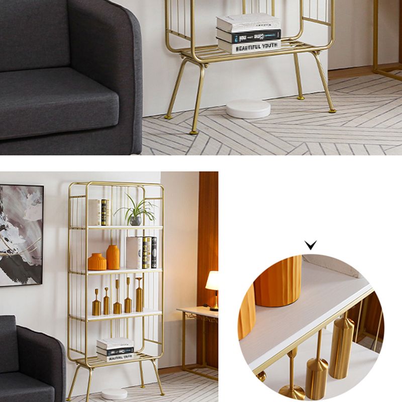 Scandinavian Iron Etagere Bookshelf Open Vertical Bookshelf for Bedroom