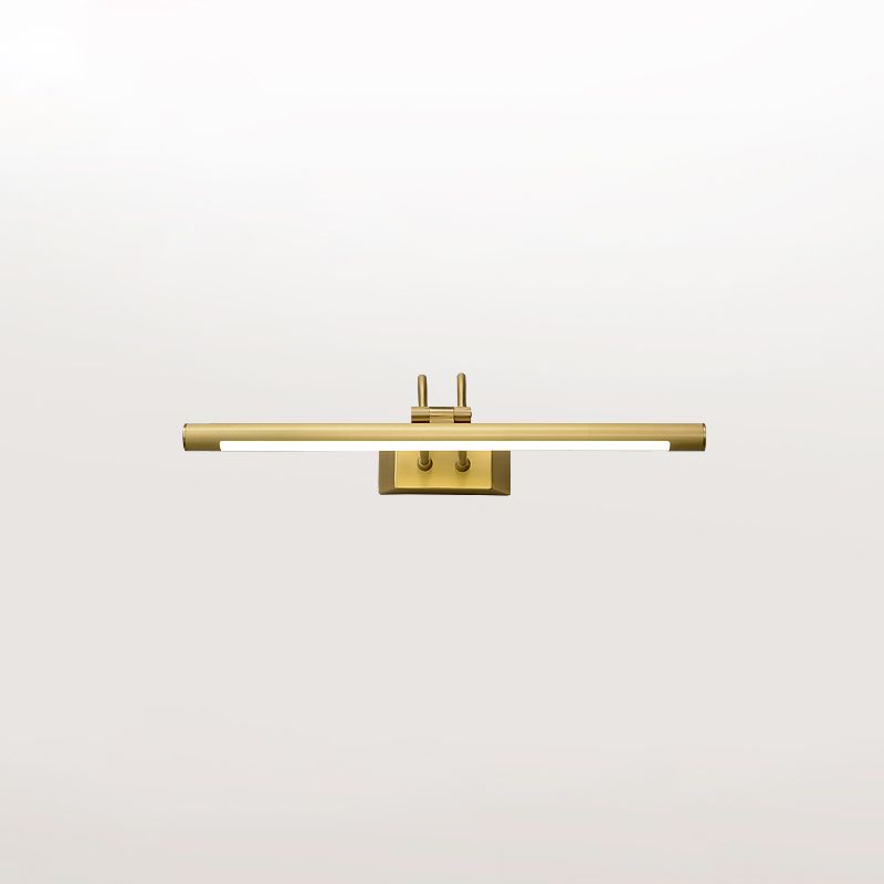 Vanité de style américain Light All Copper Vanity Lampe avec une teinte acrylique pour la chambre