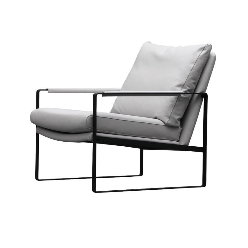 Faux Leather Arm Chair 28.74" L x 31.88" W x 29.13" H Accent Armchair for Living Room