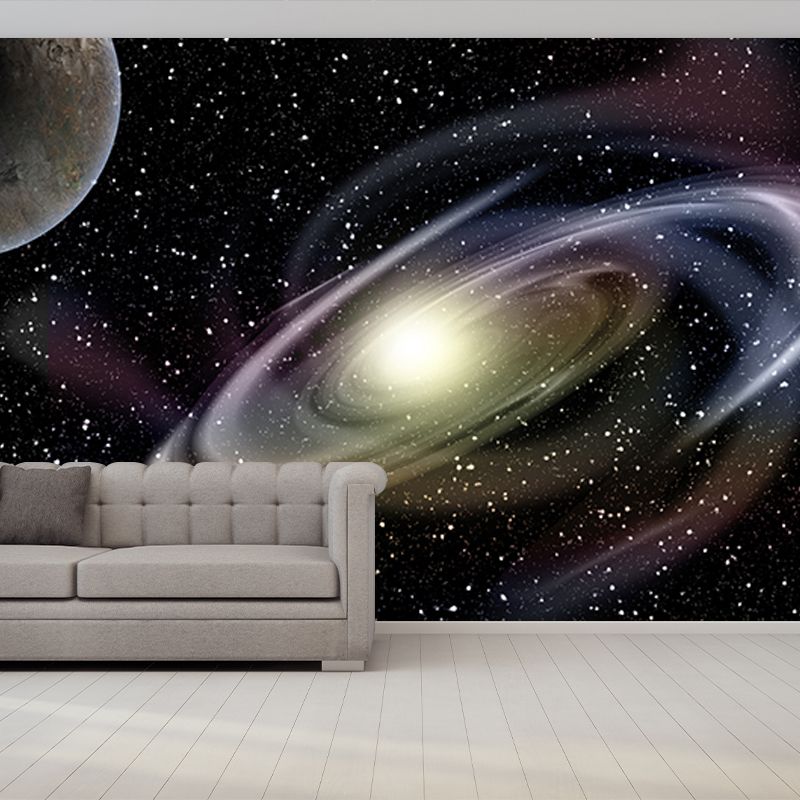 Universe Environment Friendly Resistant Mural Wallpaper Sleeping Room Wall Mural