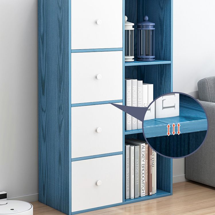 Modern & Contemporary Shelf Bookcase Closed Back Bookshelf for Office