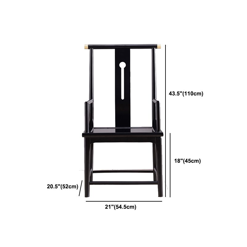 Solid Wood Traditional Dining Chair Matte Finish Side Chair for Home