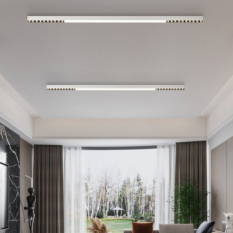 Modern Semi Flush Mount Lighting Linear Flush Mount Lighting Flush Light for Living Room