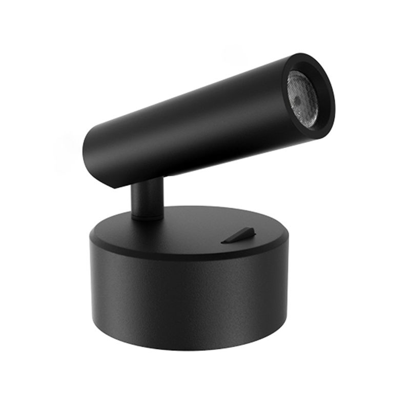 Modern Concise LED Wall Lamp Aluminium Circular Reading Wall Sconce for Bedroom