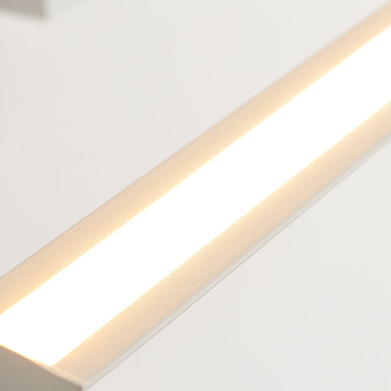 LED Vanity Light Fixture Modernist Mirror Front Lighting with Silicone Shade