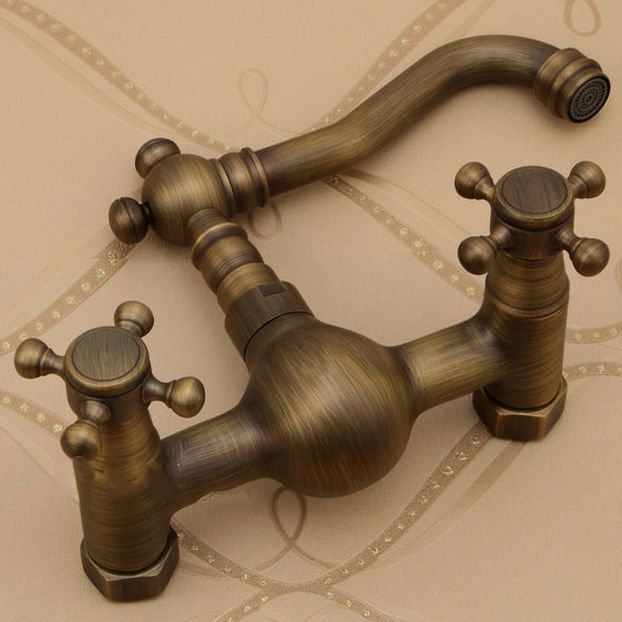 Traditional Wall Mounted Copper Claw Foot Tub Faucet Trim Low Arc Claw Foot Tub Faucet