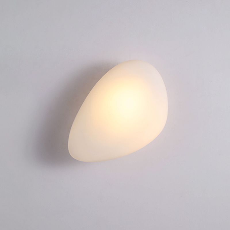 Glass Unique Shape Wall Lights Modern Style 1 Light Wall Mount Fixture for Living Room