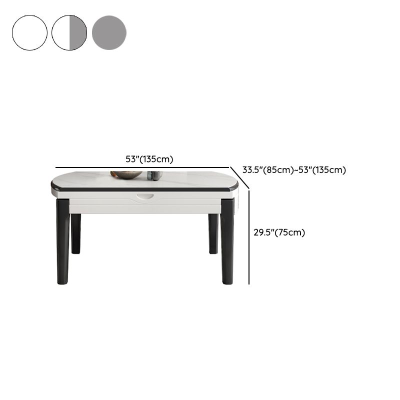 Modern Style Stone Furniture 1/7 Pcs Round Shape Dinette Table with Armless Chair