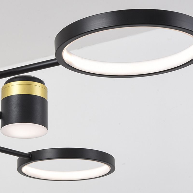 Multi Light uniek hangende kroonluchter moderne stijl metalen hangende lamp voor slaapkamer