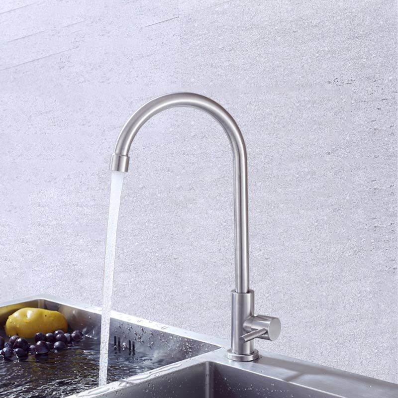 Contemporary Single Handle Faucet Standard Kitchen Faucet Pull down 1-Hold Water Filler