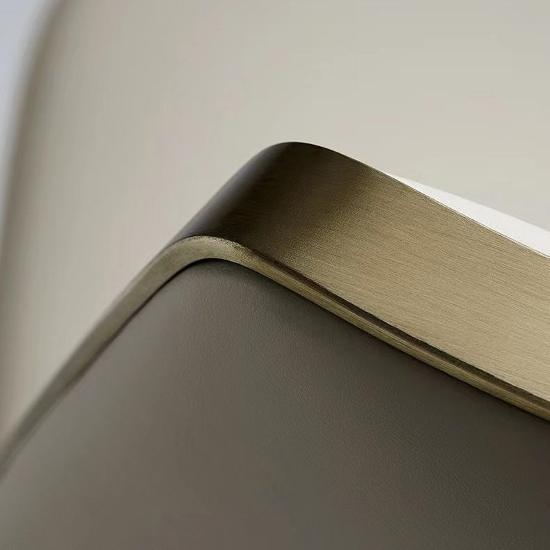 Glam Style Side Chair Metal Open Back Dining Room Chair for Indoor