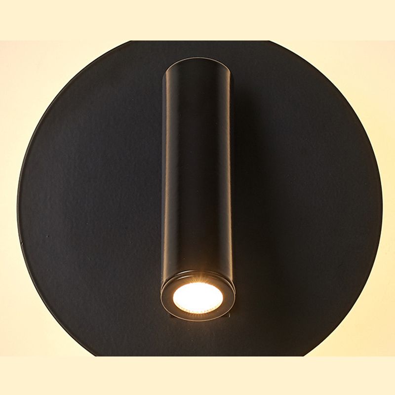 Modern Minimalist Style Cylinderical Sconce Light Fixtures Metal 2 Lights Wall Light