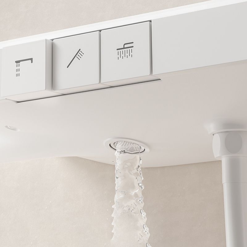 Modern Shower System Brass Volume Control Slide Bar Included Shower Combo