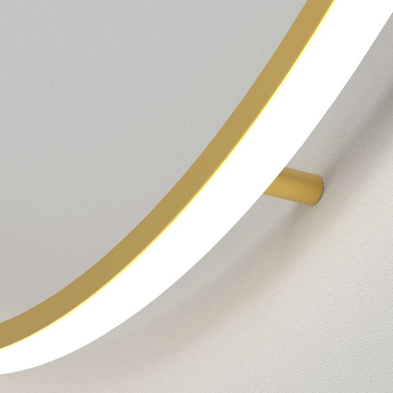 Metal Round Shape Wall Mount Lighting Modern 1-Light Wall Mounted Light Fixtures