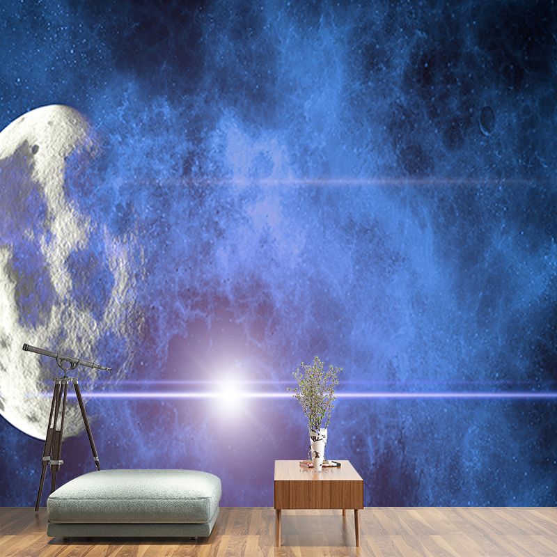 Cosmic Galaxy Mural for Boy's Bedroom Decor Waterproofing, Custom-Printed