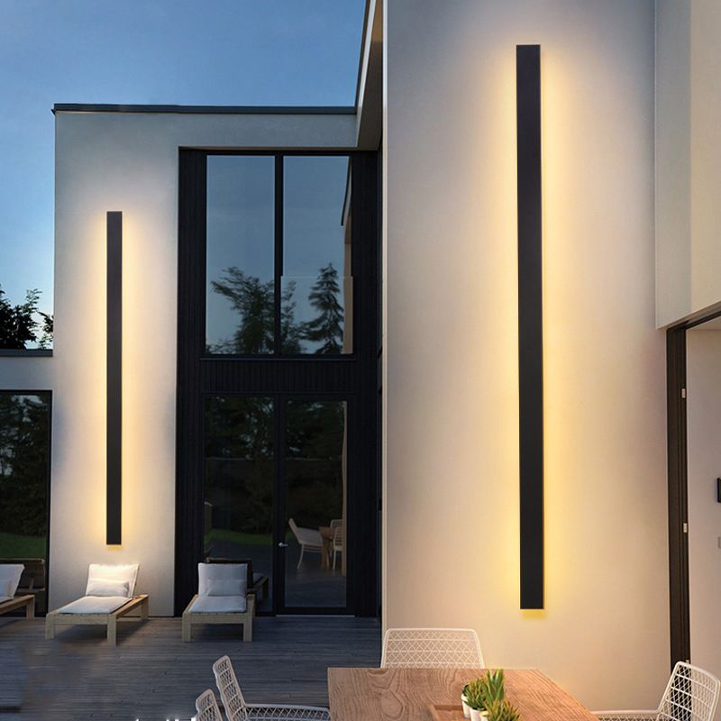 Modern Minimalist Style Linear Wall Sconce Acrylic 1 Light Sconces for Outdoor