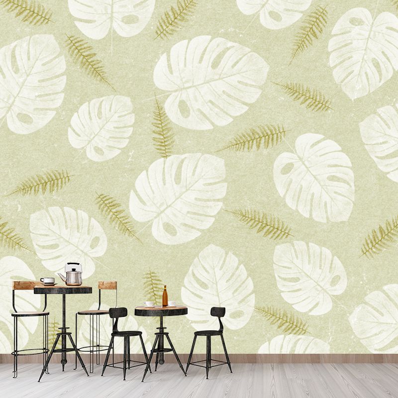 Minimalism Plant Illustration Wall Paper Murals Art Deco Stain Resistant Bedroom Wall Covering