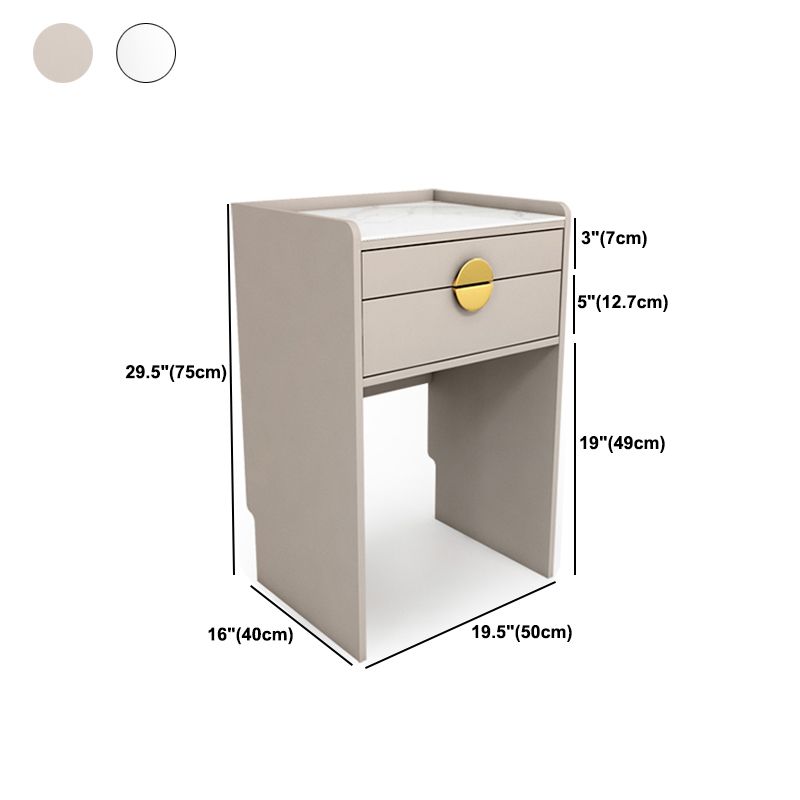 Modern White/Grey Makeup Vanity Desk Table Wood Makeup Counter