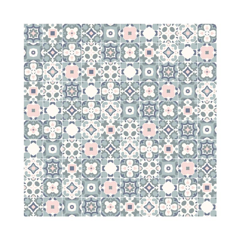 Self Adhesive Flower-Like Wallpaper Panels Bohemian Style PVC Wall Art, 3.5' L x 3.5" W