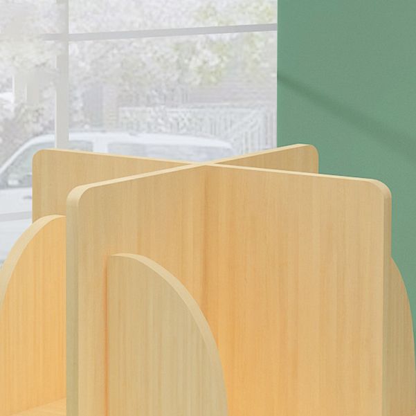 Engineered Wood Shelf Bookcase Contemporary Bookshelf for Office